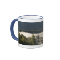 Morning Fog in the Adirondacks 2 mugs by ZephyrusBooks Morning Fog in the Adirondacks 2 mugs