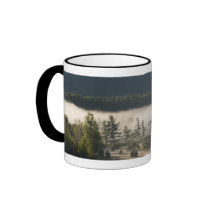 Morning Fog in the Adirondacks 3 mugs by ZephyrusBooks Morning Fog in the Adirondacks 3 mugs