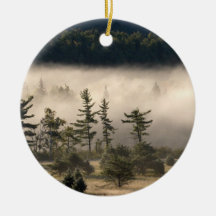 Morning Fog in the Adirondacks Christmas Ornament