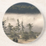 Morning Fog in the Adirondacks Beverage Coasters