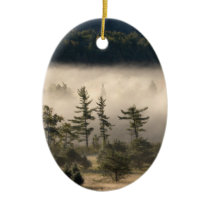 Morning Fog in the Adirondacks Christmas Ornaments