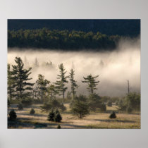 Morning Fog in the Adirondacks Poster