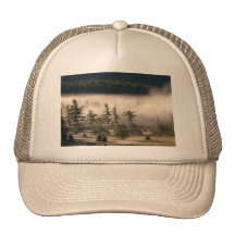 Morning Fog in the Adirondacks Trucker Hats