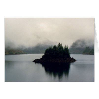 Morning Fog on Lake Cards by kchwxdr