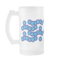 Morning Fresh Blue Bubbles 1.0022 FrostedGlass Mug