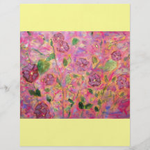 morning glories blooming custom flyer