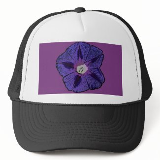Morning Glory Abstract zazzle_hat