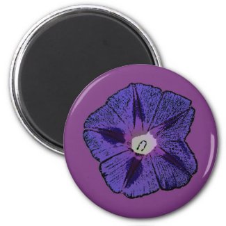 Morning Glory Abstract zazzle_magnet