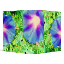 Morning Glory Alone on Honeysuckle binders by JudyMarisaEclecticCo Morning Glory Alone on Honeysuckle binders