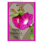 Morning Glory and Heart Card