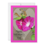 Morning Glory and Heart Personalized Invitation