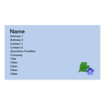Morning Glory business card