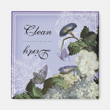 Morning Glory Clean Dirty Dishwasher Magnet