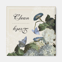 Morning Glory Clean Dirty Dishwasher Magnet