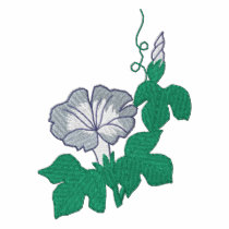 Morning Glory embroidered shirts by ZazzleEmbroidery Morning Glory embroidered shirts