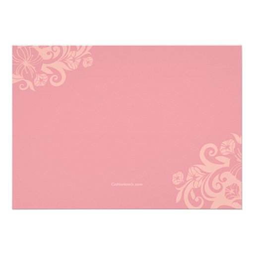 Morning Glory Floral Invitation