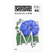 Morning Glory Flower Monogram stamps