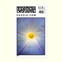 Morning Glory Heart postage by MoiraAshleigh Morning Glory Heart postage