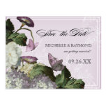 Morning Glory Hydrangea -  Save the Date Postcard