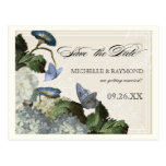 Morning Glory Hydrangea -  Save the Date Postcard