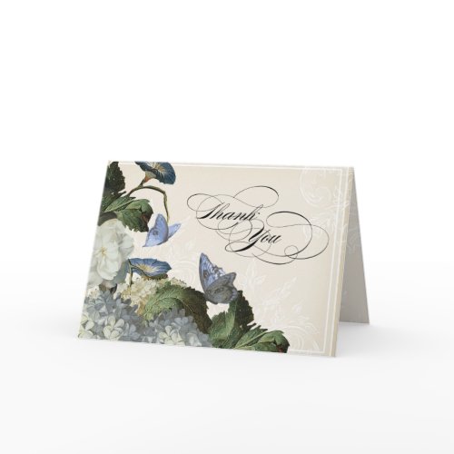 Morning Glory Hydrangea - Thank You Note Cards card