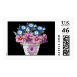 Morning Glory In A Flower Planter Stamps