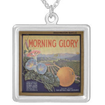 Morning Glory Personalized Necklace