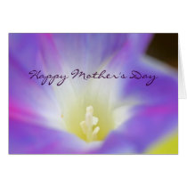 Morning Glory Photo Mother's Day Card cards