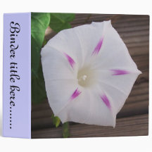 Morning Glory White 2" Binder