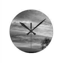 Morning Has Broken Like the First Gentle Breeze BW Clocks