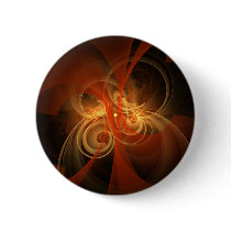 Morning Magic Abstract Art Button (round)