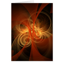 Morning Magic Abstract Art Greeting Card
