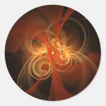 morning, magic, abstract, art, round, sticker, Sticker with custom graphic design