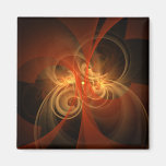 Morning Magic Abstract Art Square Magnet