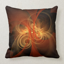 Morning Magic Abstract Art Throw Pillow