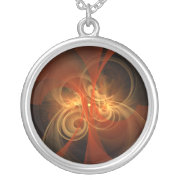 Morning Magic Abstract Silver Necklace necklace
