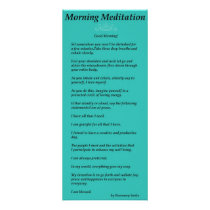Morning Meditation Custom Rack Cards