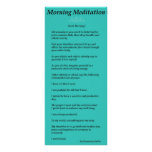 Morning Meditation Custom Rack Cards