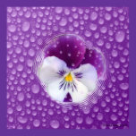 Morning Mist and Pansy Poster posters