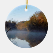Morning Mist on the Creek Ornament