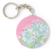 Morning Mist Over My Heart keychains