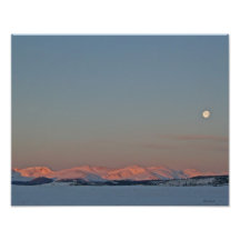 Morning Moonscape 11x14 Photo