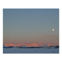 Morning Moonscape 16x20 Photo Art