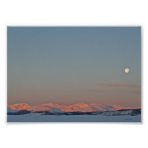 Morning Moonscape 5x7 Art Photo