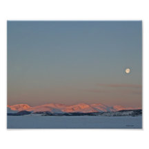 Morning Moonscape 8x10 Photograph
