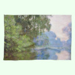 Morning on the Seine near Giverny Claude Monet kitchen towels