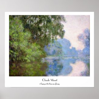 Morning on the Seine near Giverny Claude Monet Print
