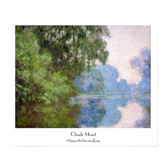 Morning on the Seine near Giverny Claude Monet Print