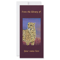 Morning on the Serengeti personalized bookmark Rack Card Design
