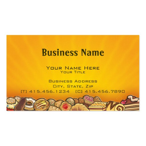 morning pastries ~ bc business cards (front side)